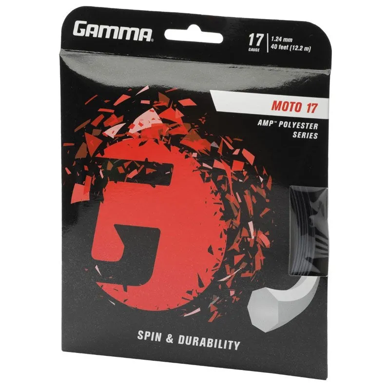 Gamma Moto 17 Tennis String Black