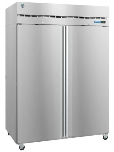 Hoshizaki F2A-FS 55" Freezer, Two Section Upright, Full Stainless Doors with Lock