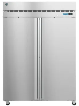 Hoshizaki F2A-FS 55" Freezer, Two Section Upright, Full Stainless Doors with Lock