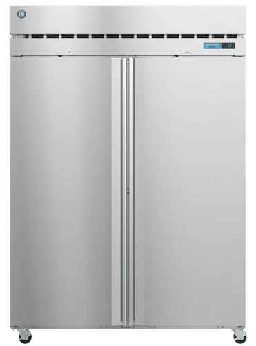 Hoshizaki F2A-FS 55" Freezer, Two Section Upright, Full Stainless Doors with Lock