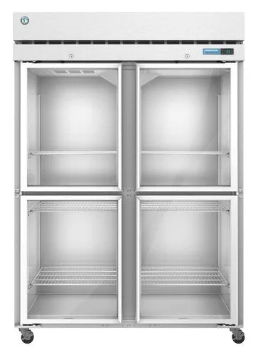 Hoshizaki F2A-HG 55" Freezer, Two Section Upright, Half Glass Doors with Lock