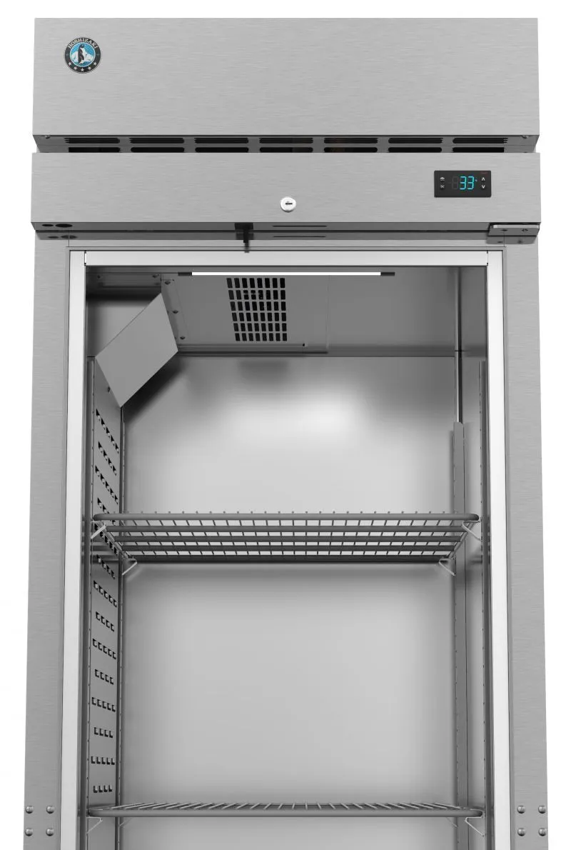Hoshizaki R1A-FS 27 1/2" Single Section Upright Refrigerator, Full Stainless Door with Lock