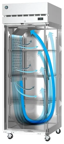 Hoshizaki R1A-FS 27 1/2" Single Section Upright Refrigerator, Full Stainless Door with Lock