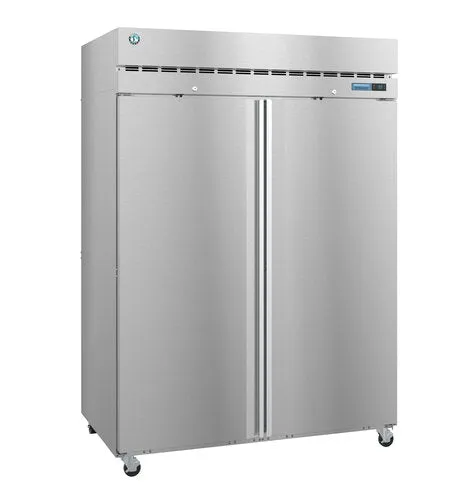 Hoshizaki R2A-FS 55" Two Section Upright Refrigerator, Full Stainless Doors with Lock