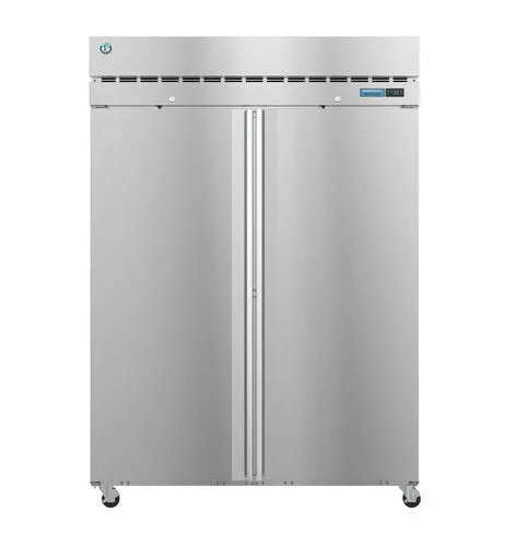 Hoshizaki R2A-FS 55" Two Section Upright Refrigerator, Full Stainless Doors with Lock