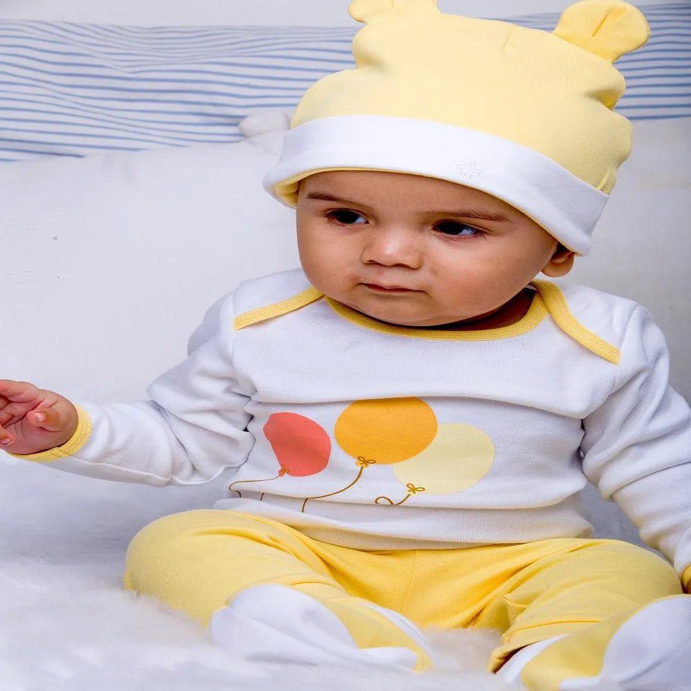 Infant Essentials Gift Set, Full Sleeves - Yellow, Set of 8