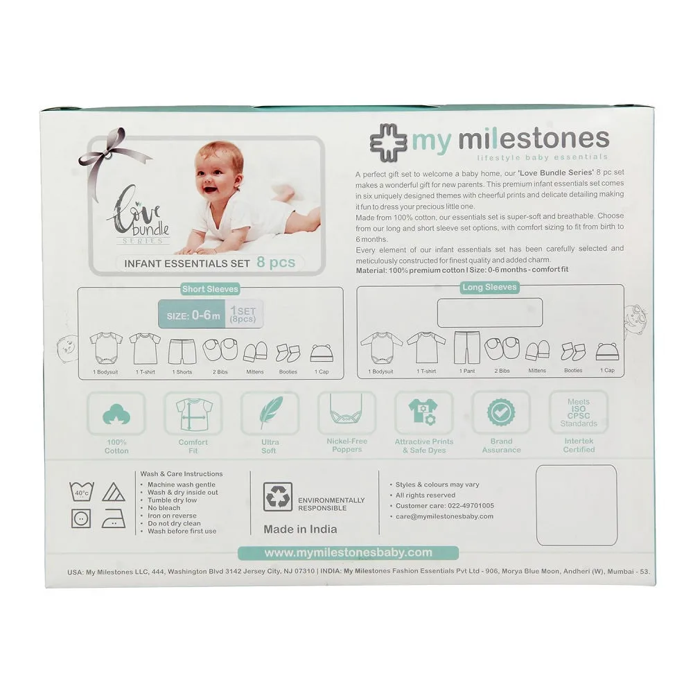 Infant Essentials Gift Set - Grey, Set of 8