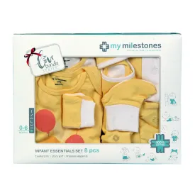 Infant Essentials Gift Set - Yellow, Set of 8