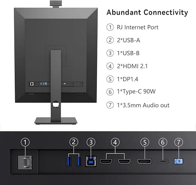 INNOCN 28" HD Computer Vertical Monitor (Refurbished) - 28C1Q