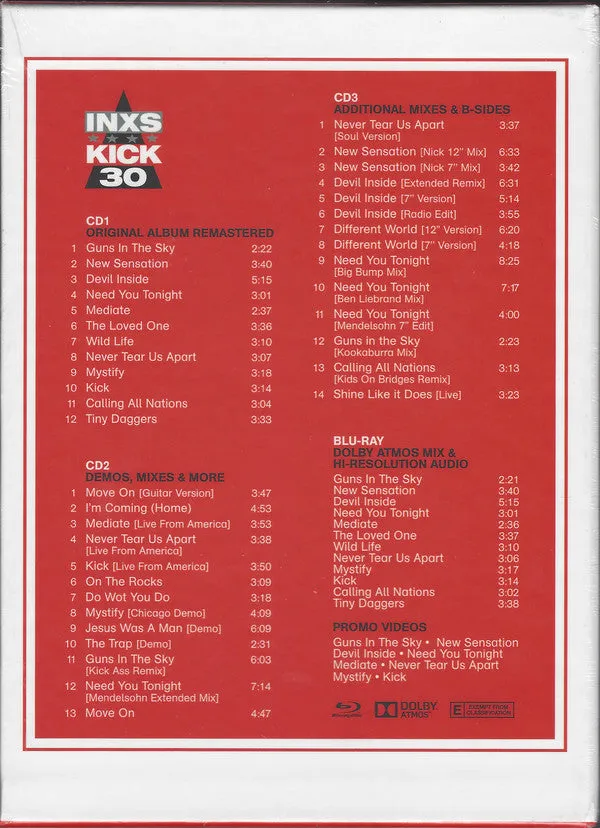 INXS - KICK 30 (4CD) BOX SET