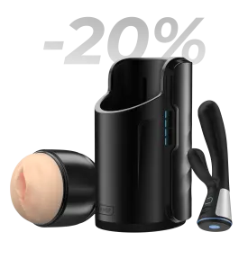Keon   FeelStroker & Fuse Black Couple Set
