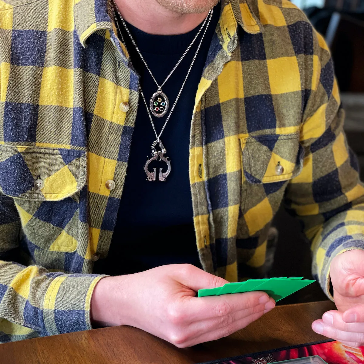 Magic: The Gathering X RockLove Black Vise Necklace
