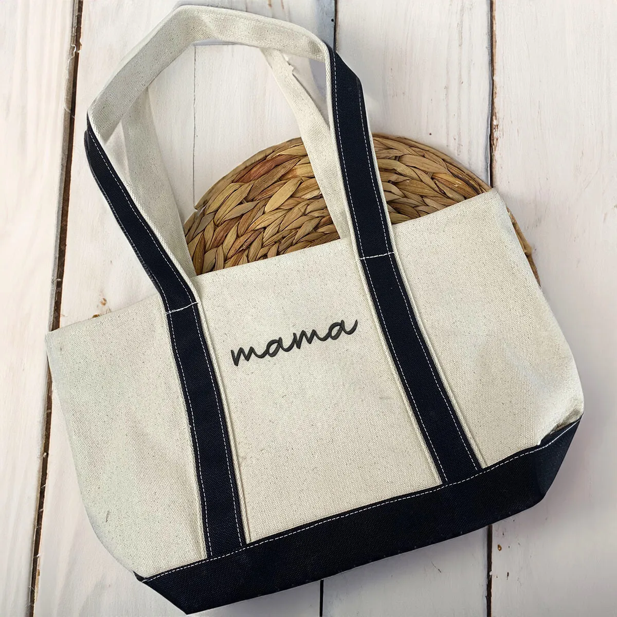 Mama’s Accessories Bundle: Embroidered Hat & Chic Tote Bag