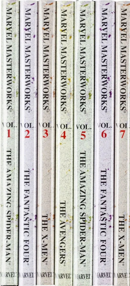 Marvel Masterworks (ReMasterworks) Hardcover DM Variant Bundle Vol. 1-7