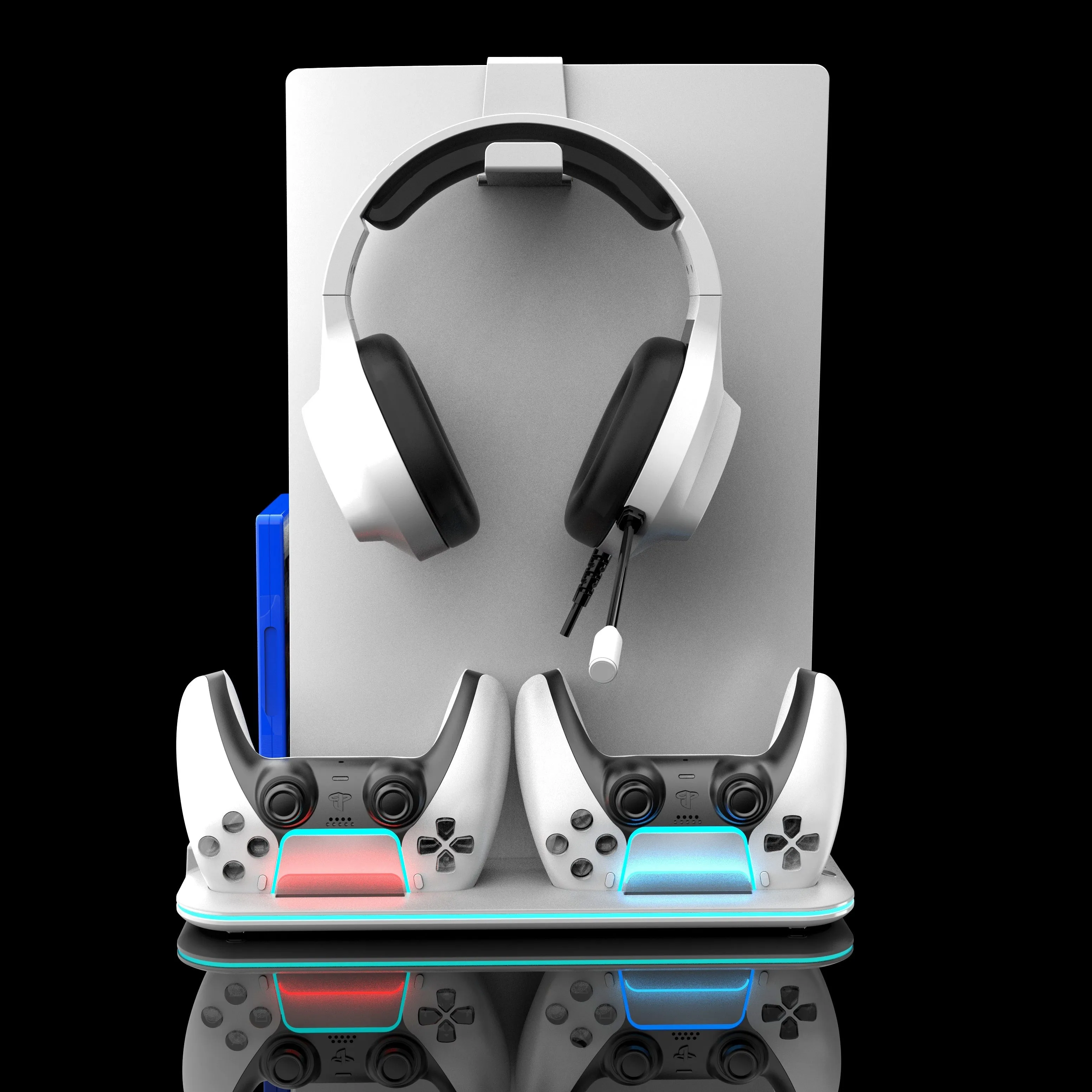 Multi-functional Cooling and Charging Stand with RGB Light for PS5