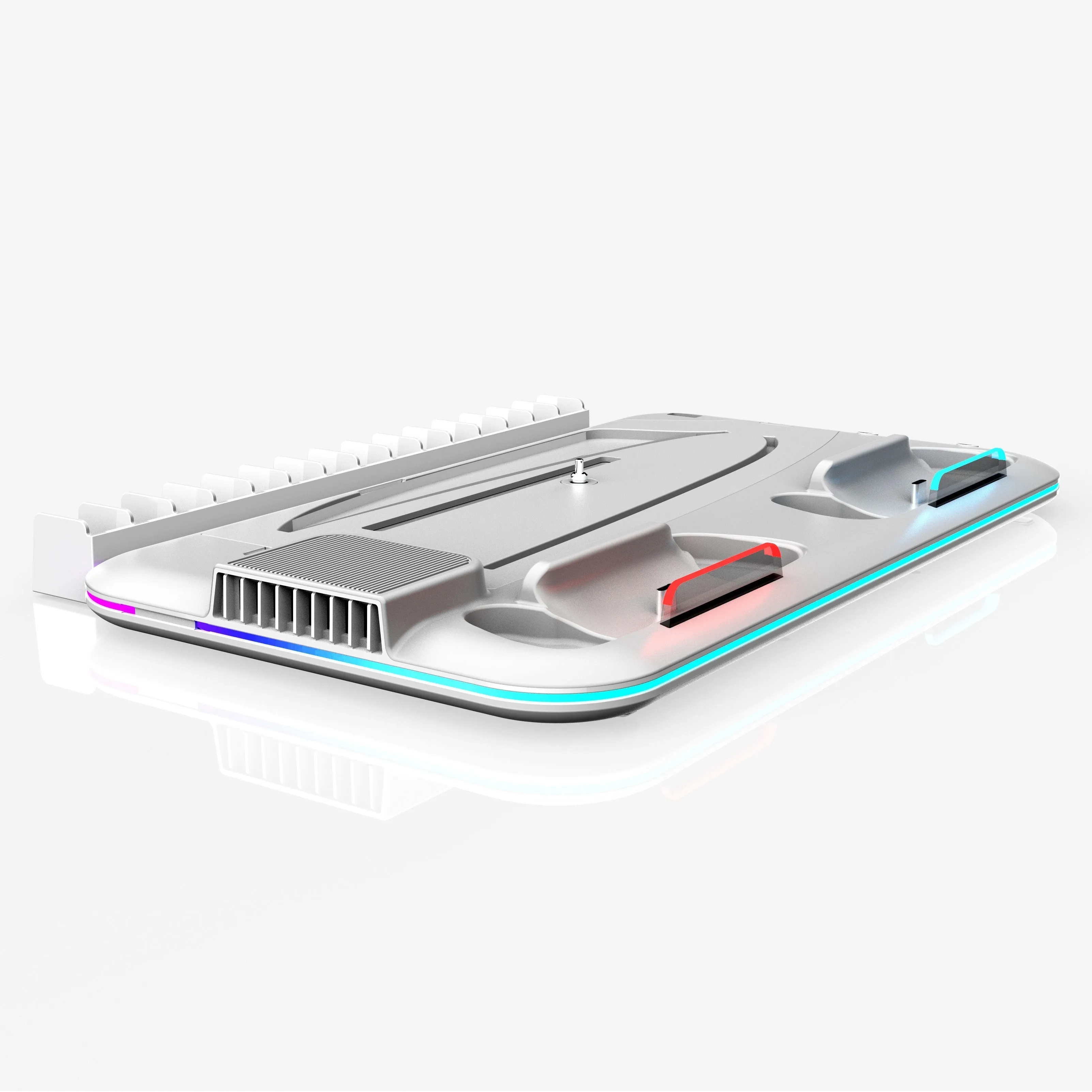 Multi-functional Cooling and Charging Stand with RGB Light for PS5