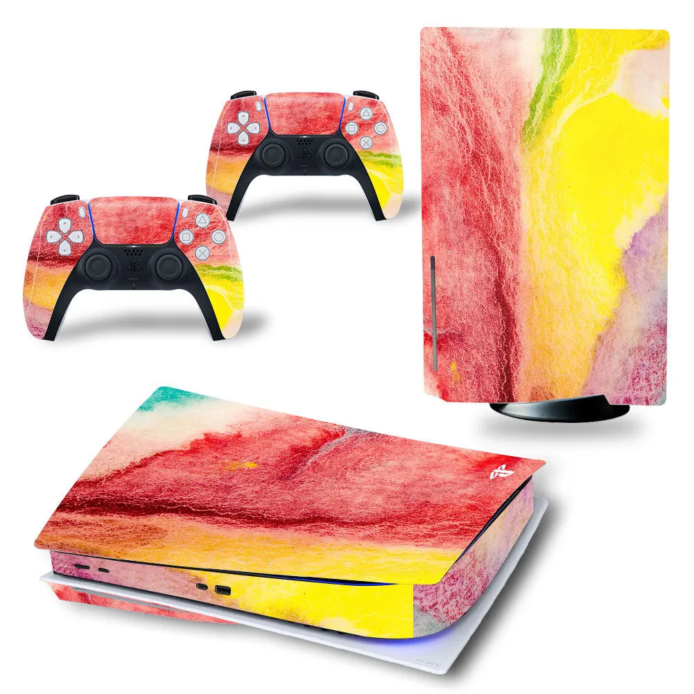 New White Playstation 5 Stickers Vinyl Decals PS5 Disk Skins Console Controllers