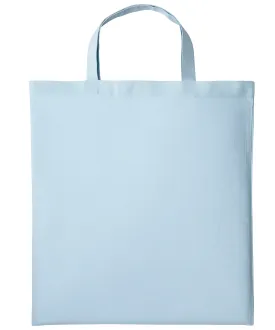 Pastel Blue - Cotton shopper short handle