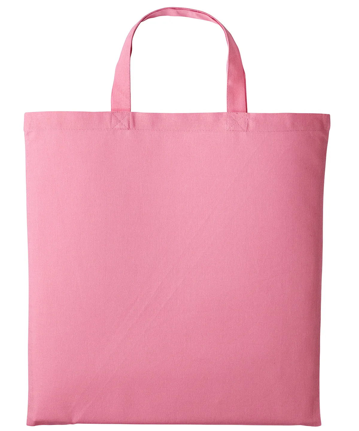 Pastel Pink - Cotton shopper short handle