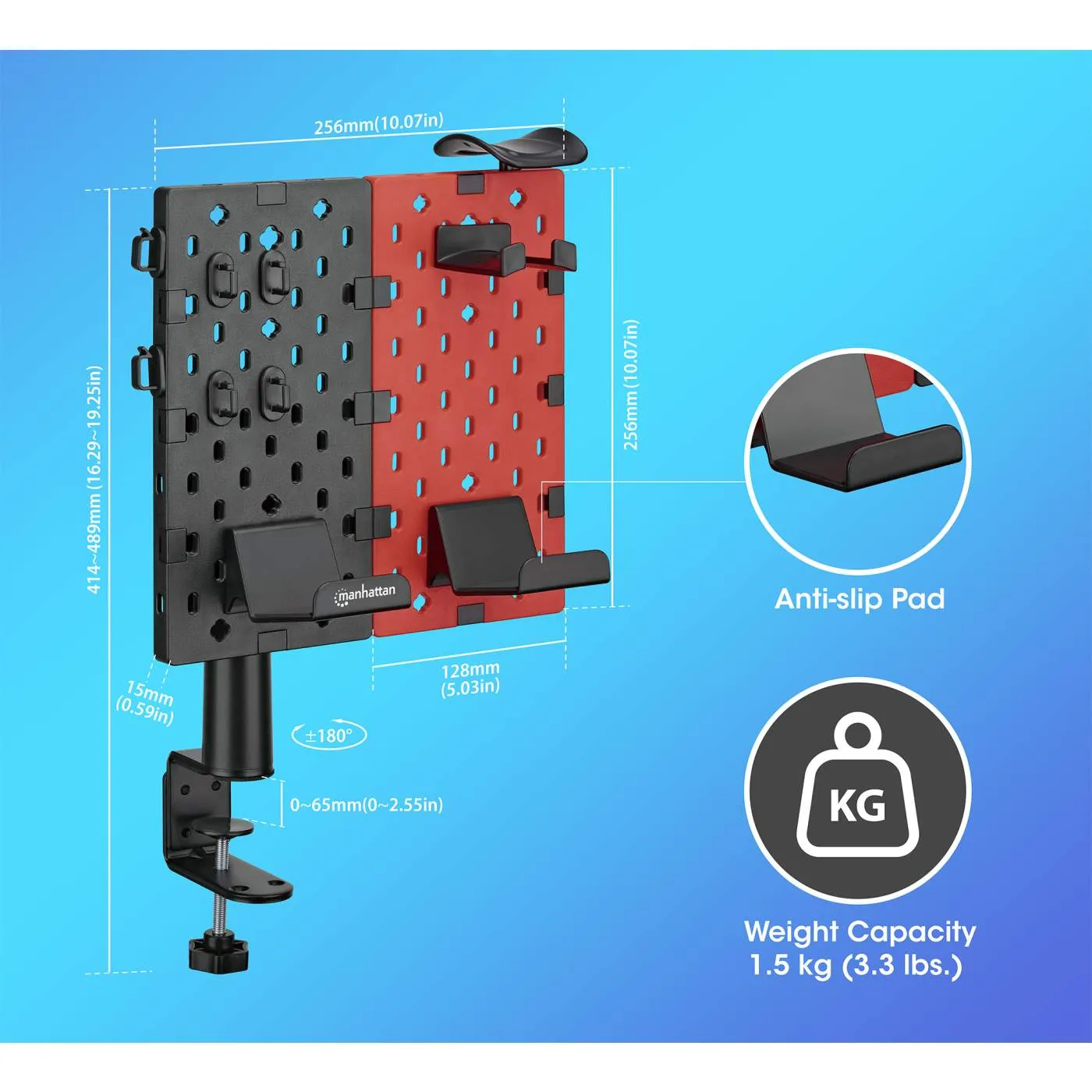 Pegboard Desktop Organizer and Accessory Holder