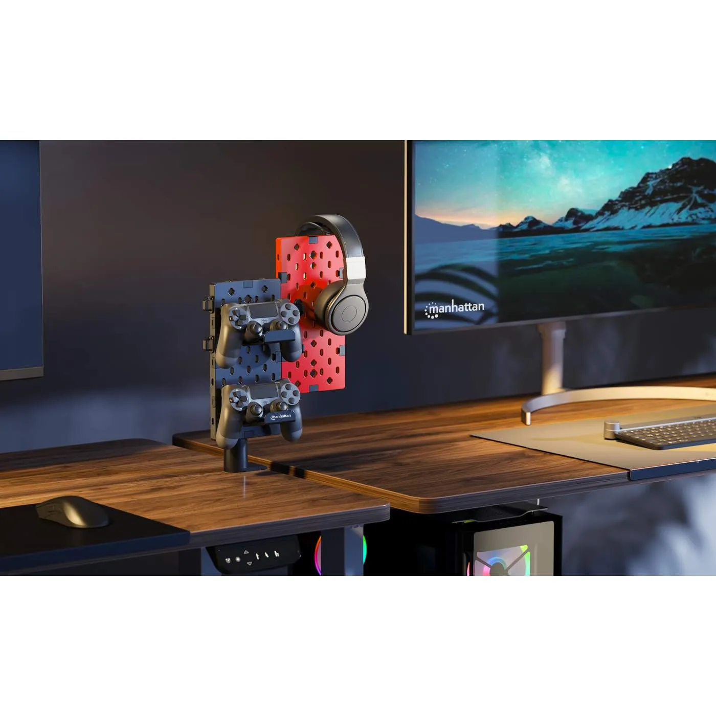 Pegboard Desktop Organizer and Accessory Holder