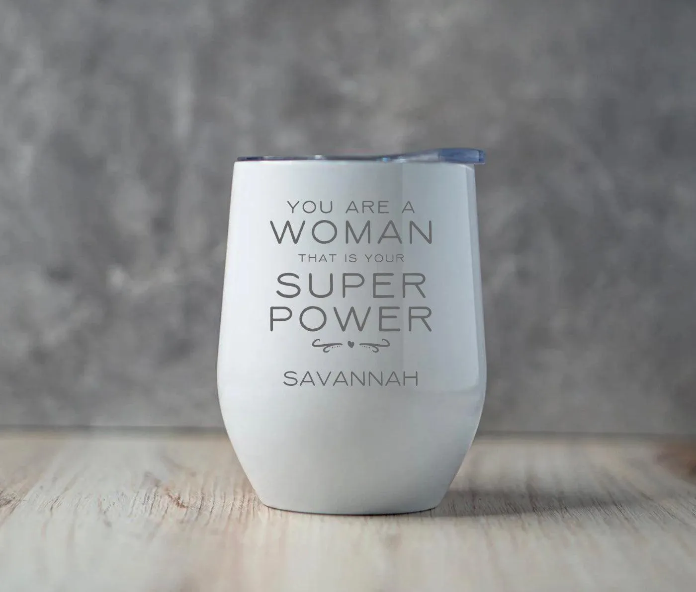 Personalized Mother's Day Wine Tumbler 12oz