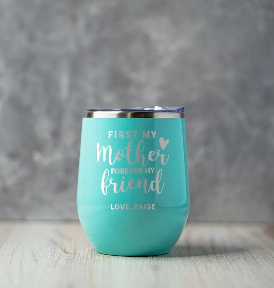 Personalized Mother's Day Wine Tumbler 12oz