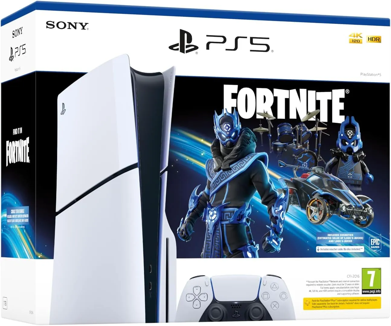 PlayStation 5 Console - Fortnite Cobalt Star Bundle (model group - slim)