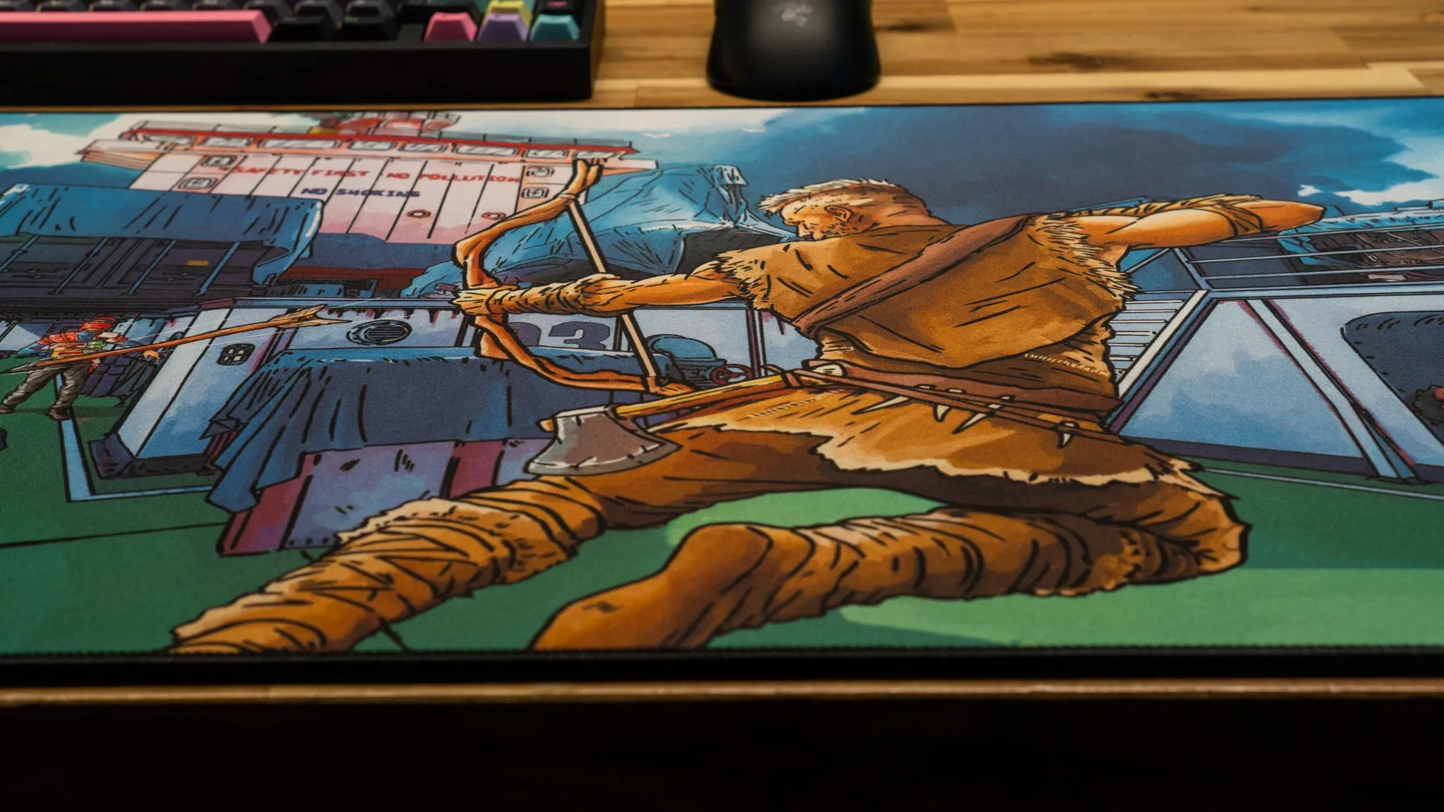 Posty "Posty vs Cargo" Limited Edition Content Creator Collaboration Rust Gaming Deskmat Mouse Pad