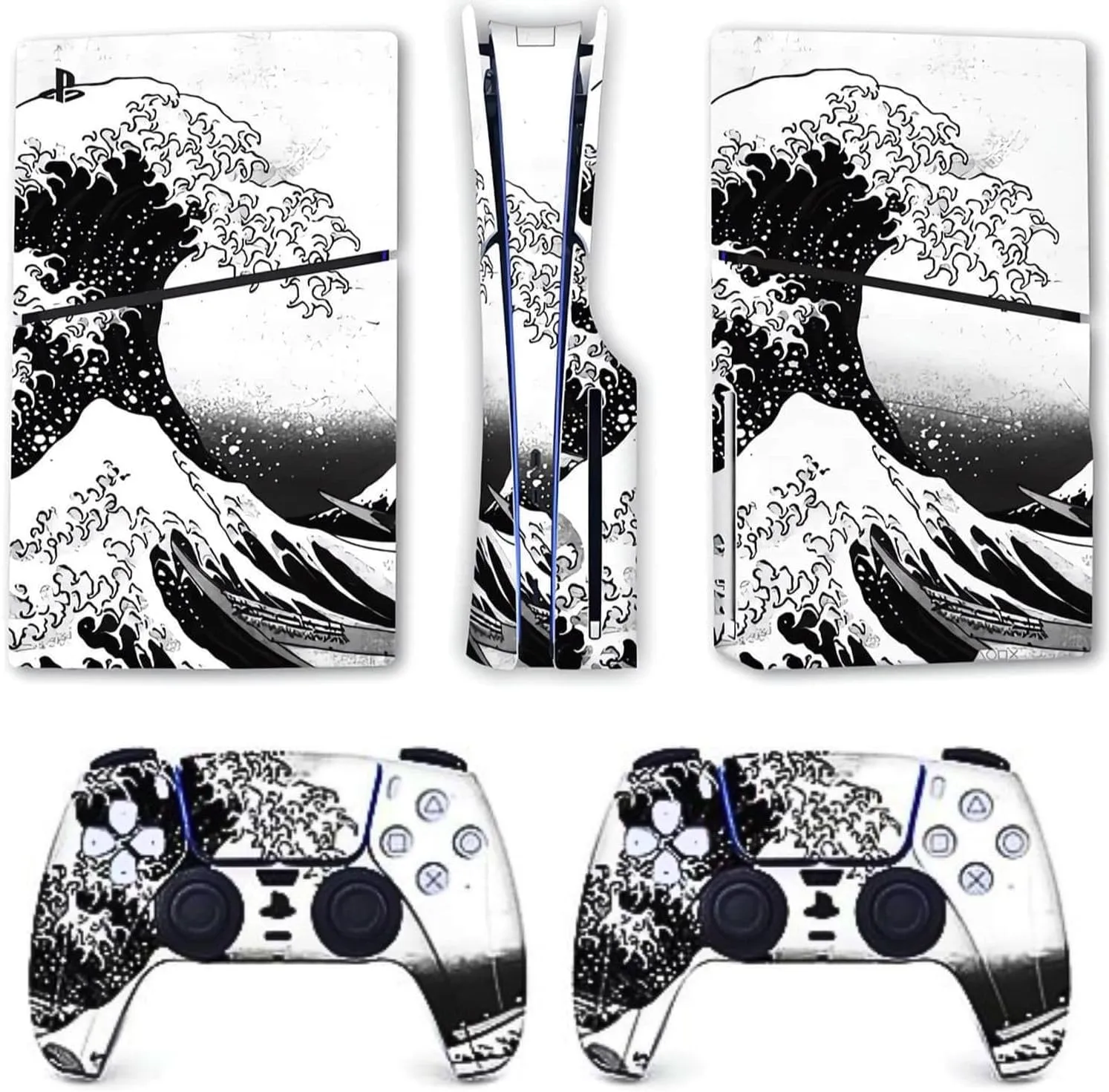 PS5 Wave Japanese Skin - Vinyl Wrap Sticker Playstation 5