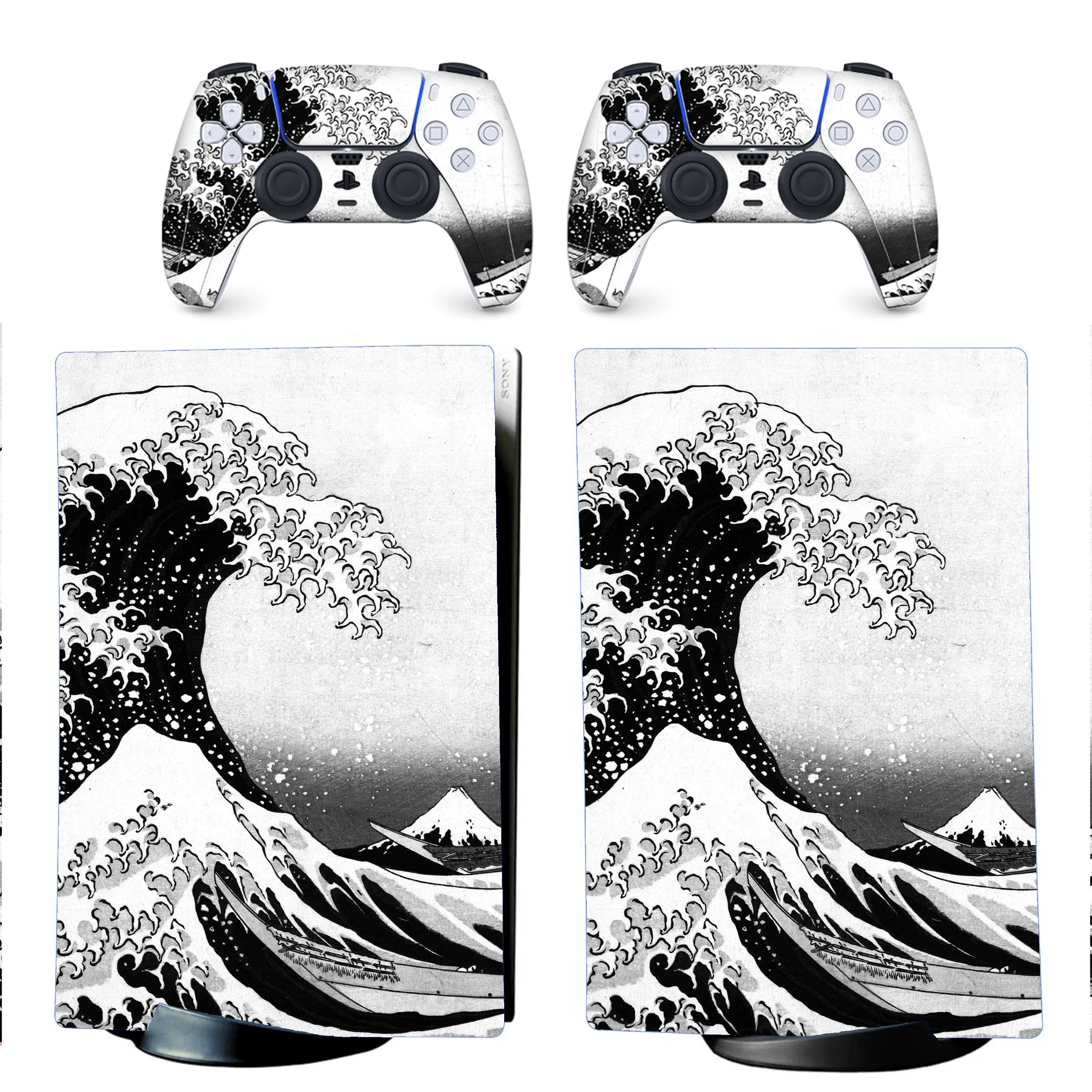 PS5 Wave Japanese Skin - Vinyl Wrap Sticker Playstation 5