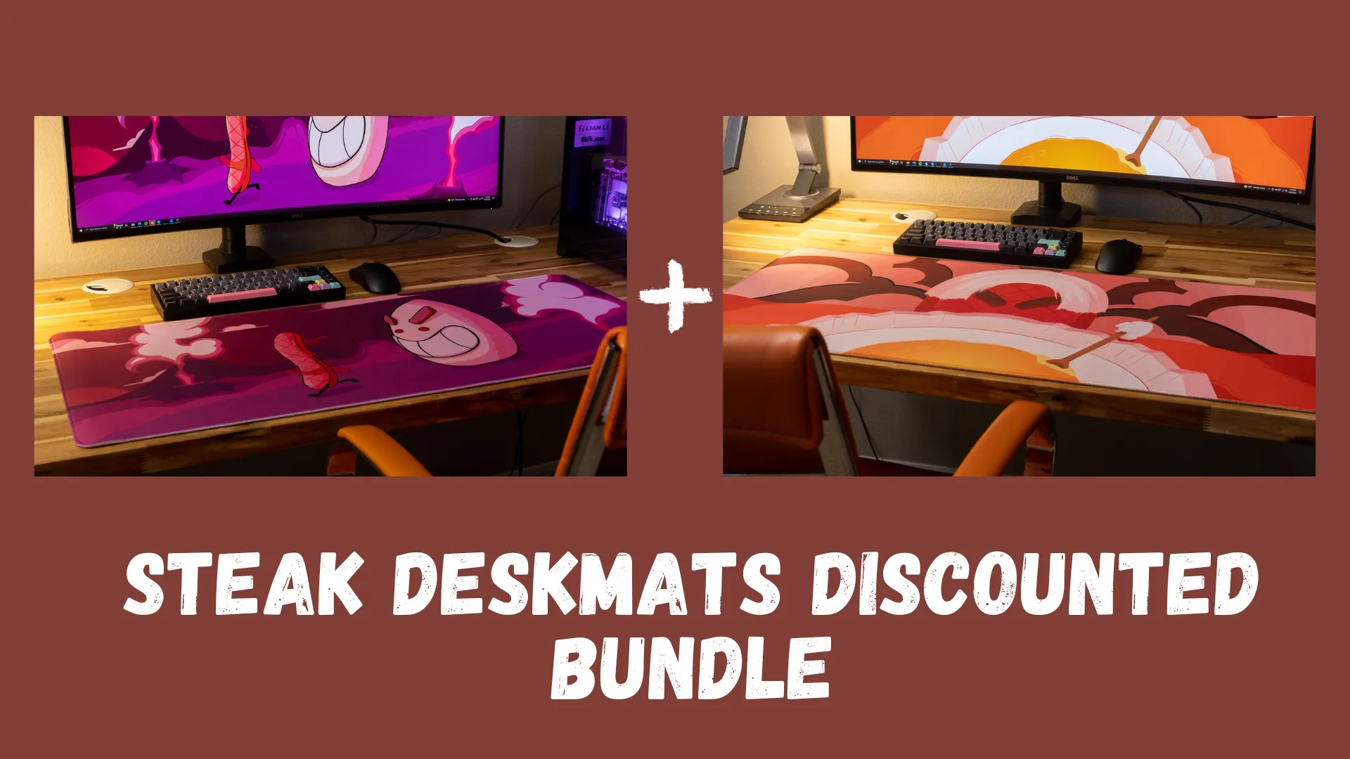 "Steak" Content Creator Collaboration Limited Edition Gaming XL Deskmats