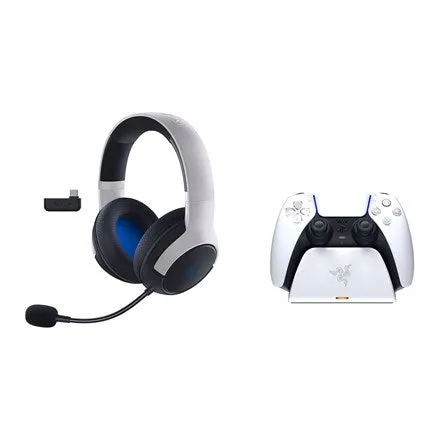 Razer Kaira Gaming Headset For Xbox & Razer Charging Stand, White - Legendary Duo Bundle Razer