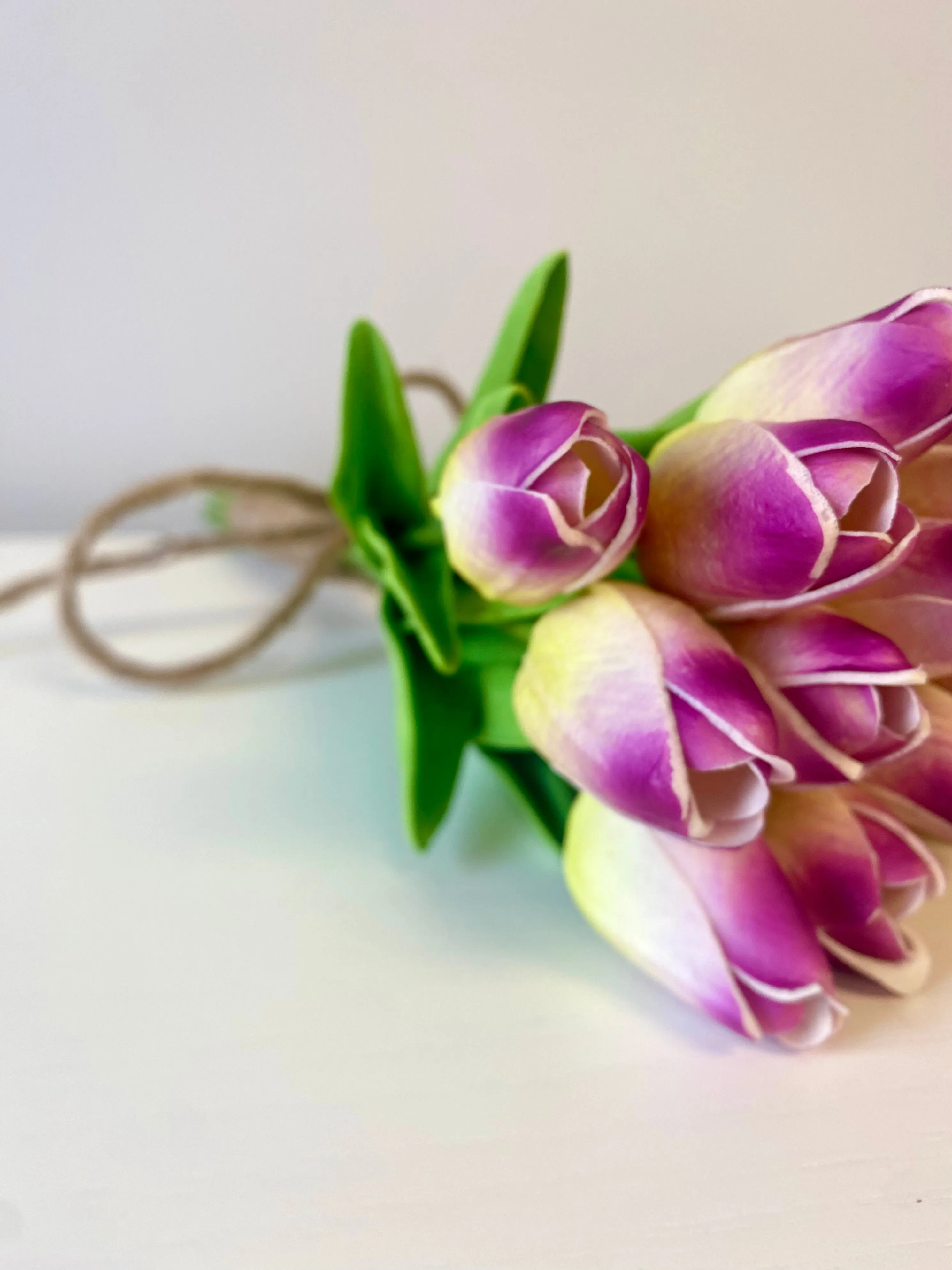 Real Touch Tulip Bundle - Mauve Blend
