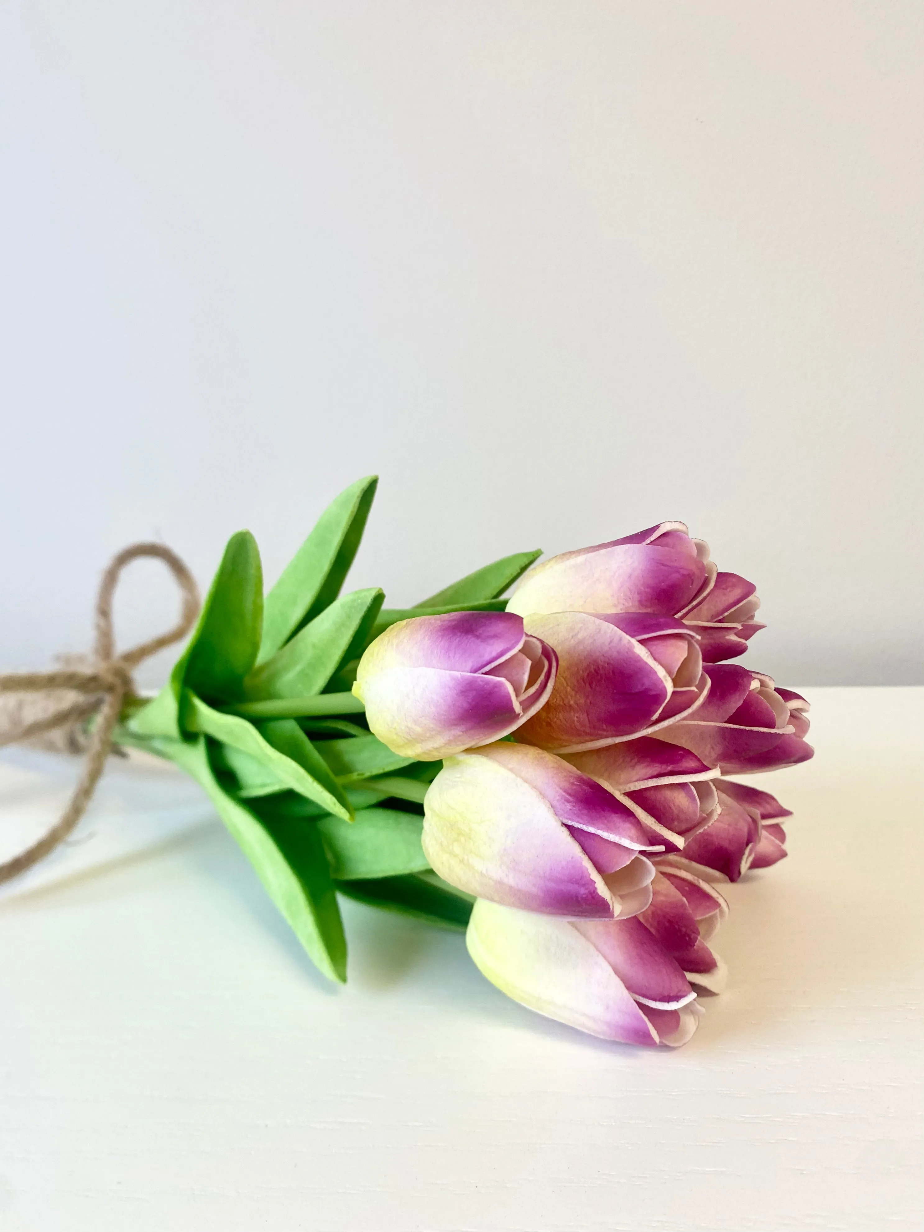 Real Touch Tulip Bundle - Mauve Blend