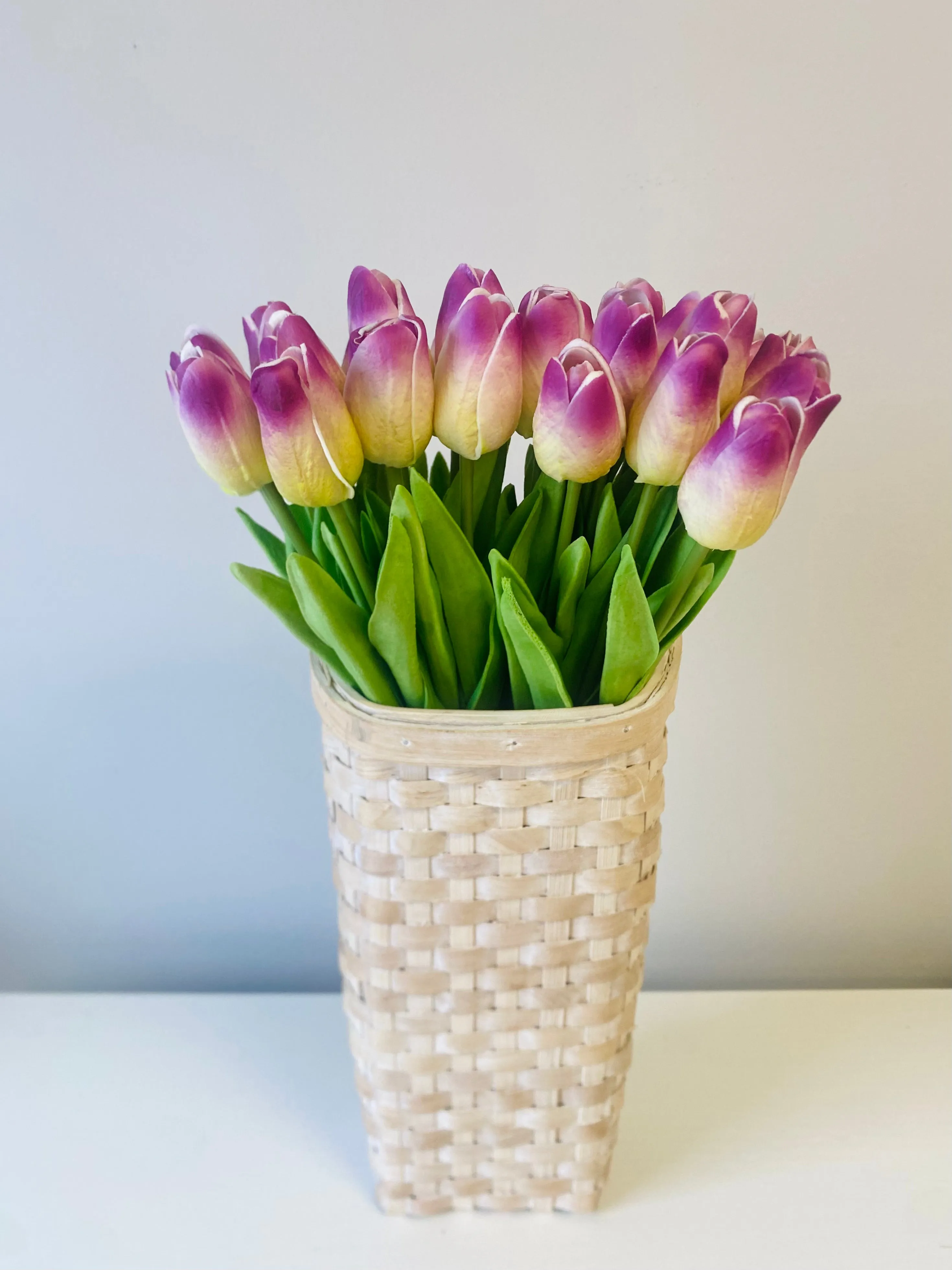 Real Touch Tulip Bundle - Mauve Blend