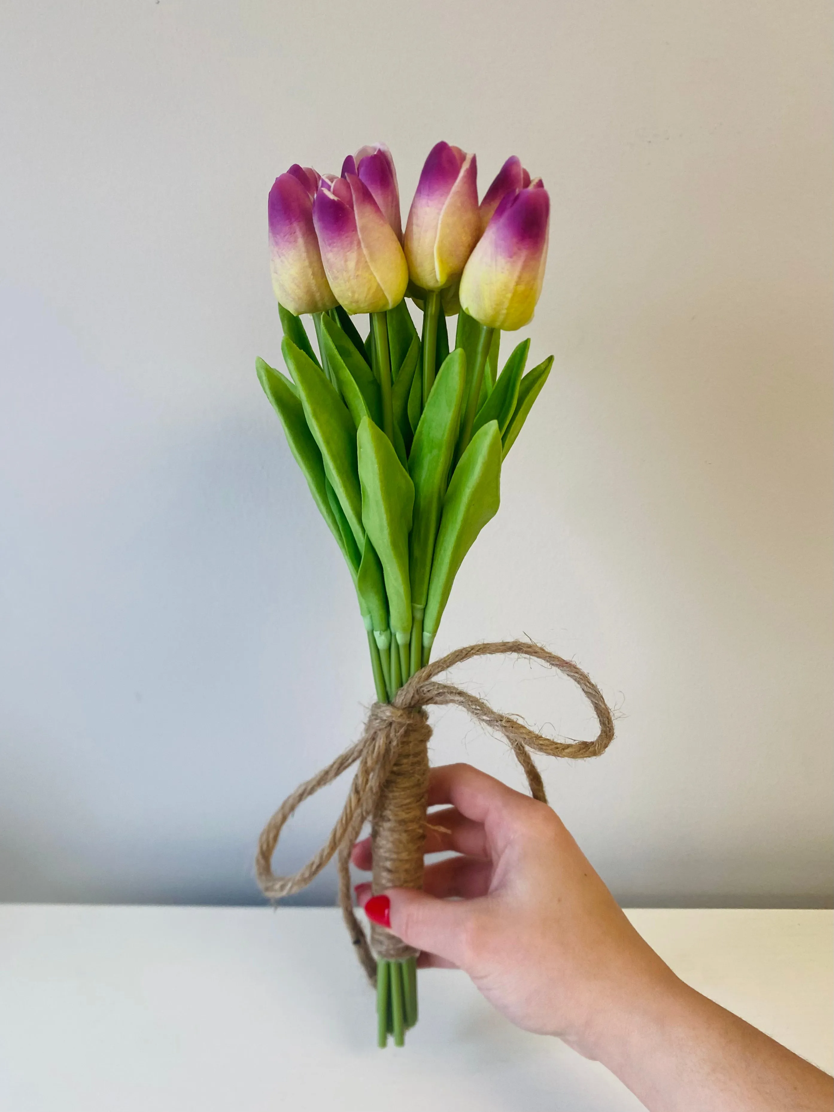 Real Touch Tulip Bundle - Mauve Blend