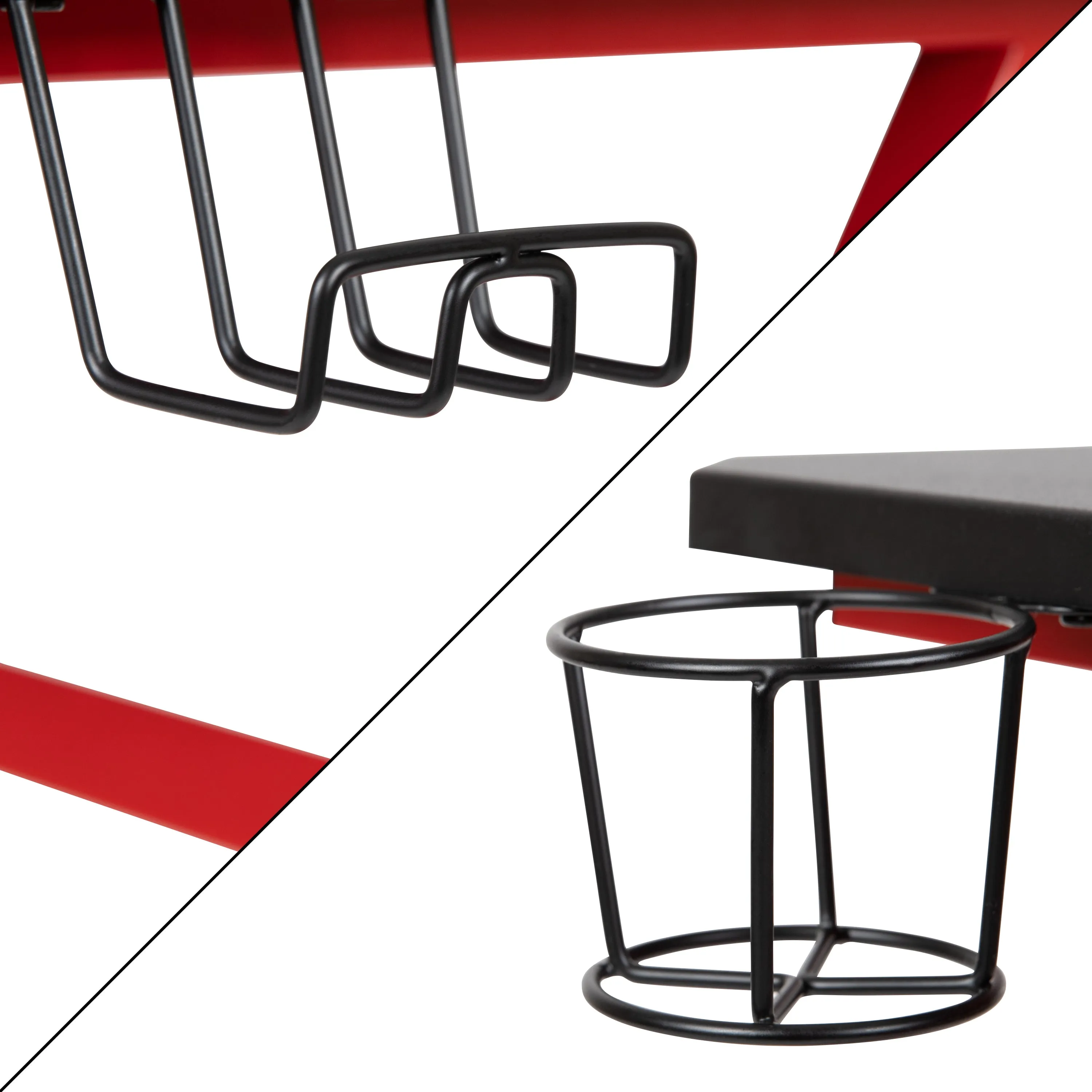 Red Gaming Desk & Chair Set BLN-X40RSG1030-WH-GG
