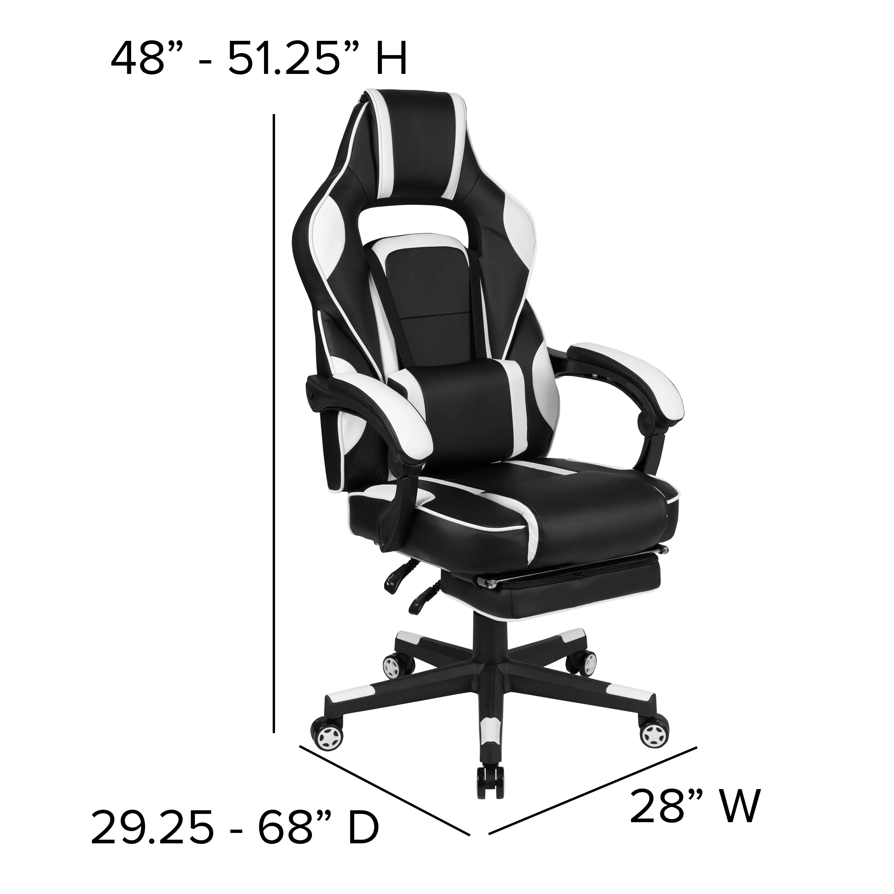 Red Gaming Desk & Chair Set BLN-X40RSG1030-WH-GG