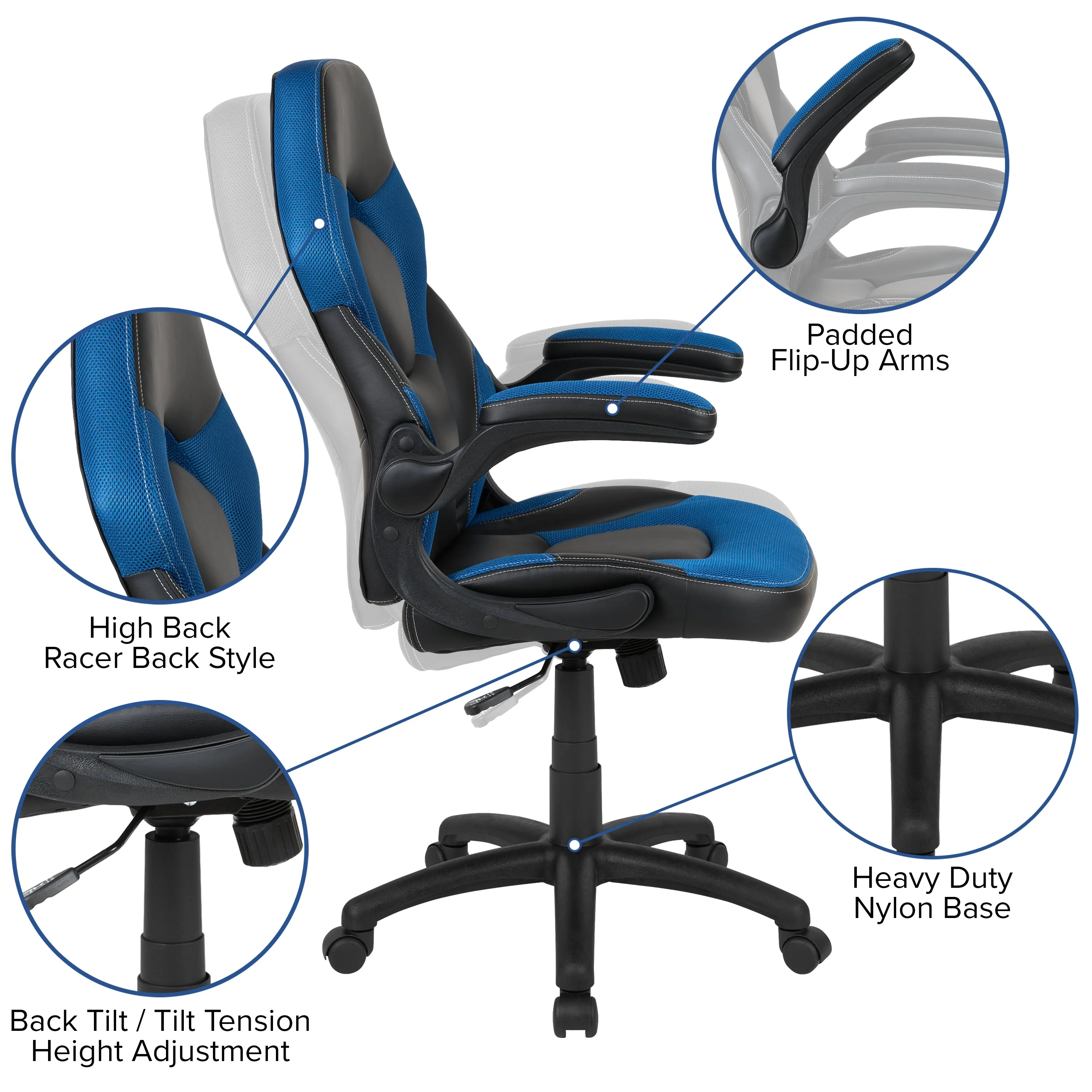 Red Gaming Desk and Chair Set BLN-X10RSG1030-BL-GG