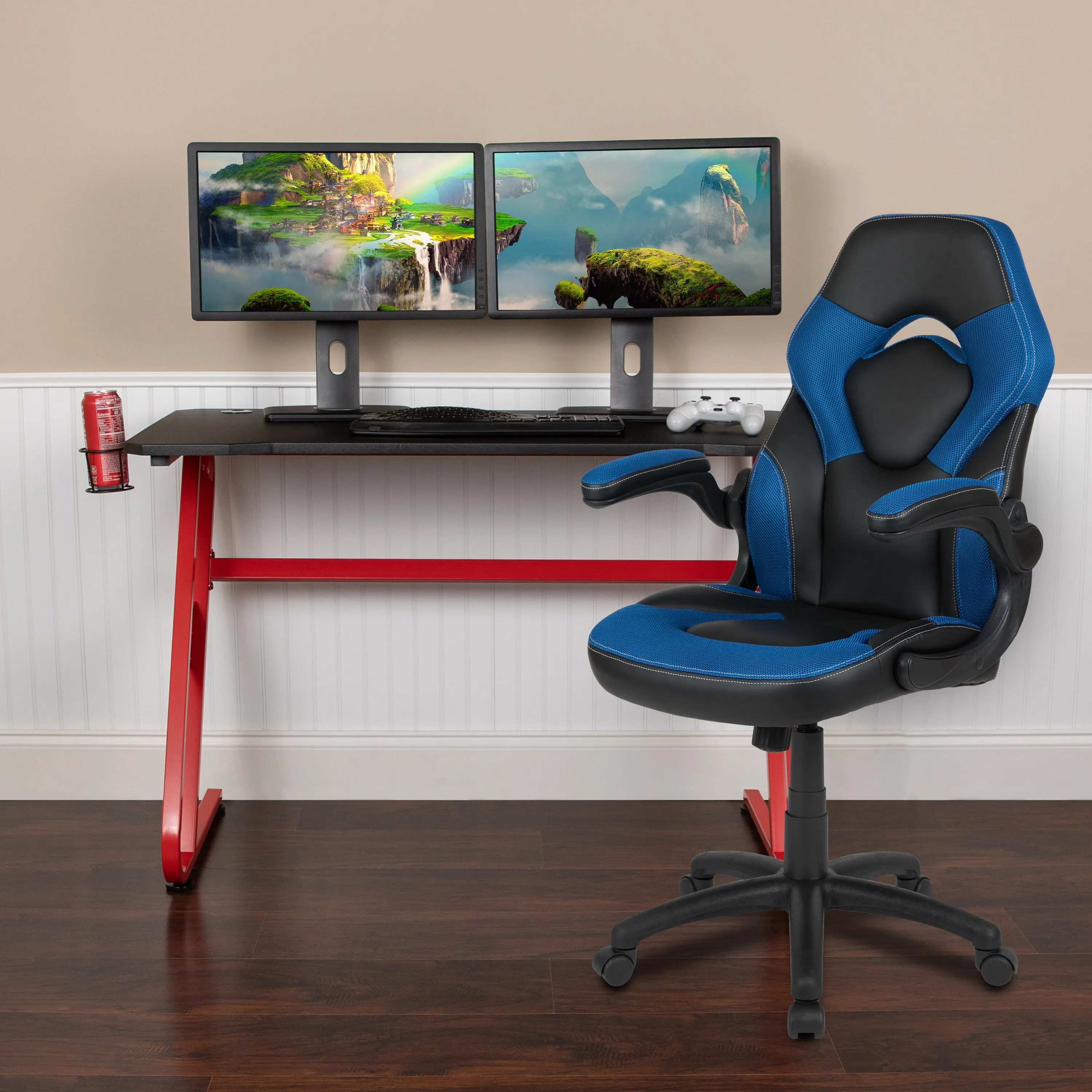 Red Gaming Desk and Chair Set BLN-X10RSG1030-BL-GG