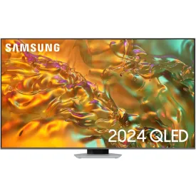 Samsung QE65Q80DATXXU Q80D 65" QLED 4K HDR Smart TV, 4K Ultra HD, Silver, G Rated