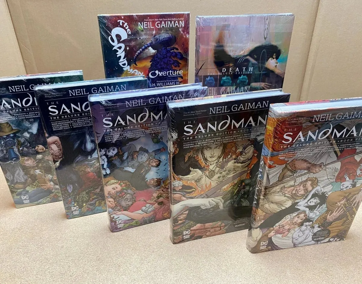 Sandman the Deluxe Edition HC Bundle: Books 1-5, Overture & Death