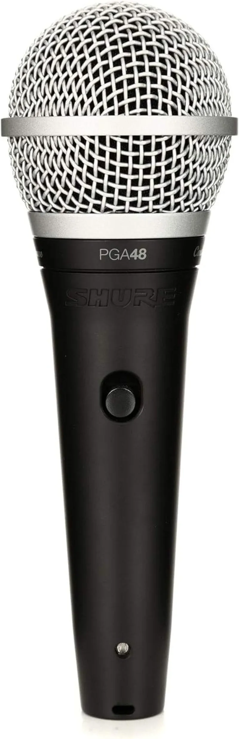 Shure PGA48 Dynamic Microphone - Handheld Mic for Vocals with Cardioid Pick-Up Pattern, Discrete On/Off Switch, 3-Pin XLR Connector, 15' Xlr-To-Qtr Cable, Stand Adapter and Zipper Pouch (PGA48-QTR)