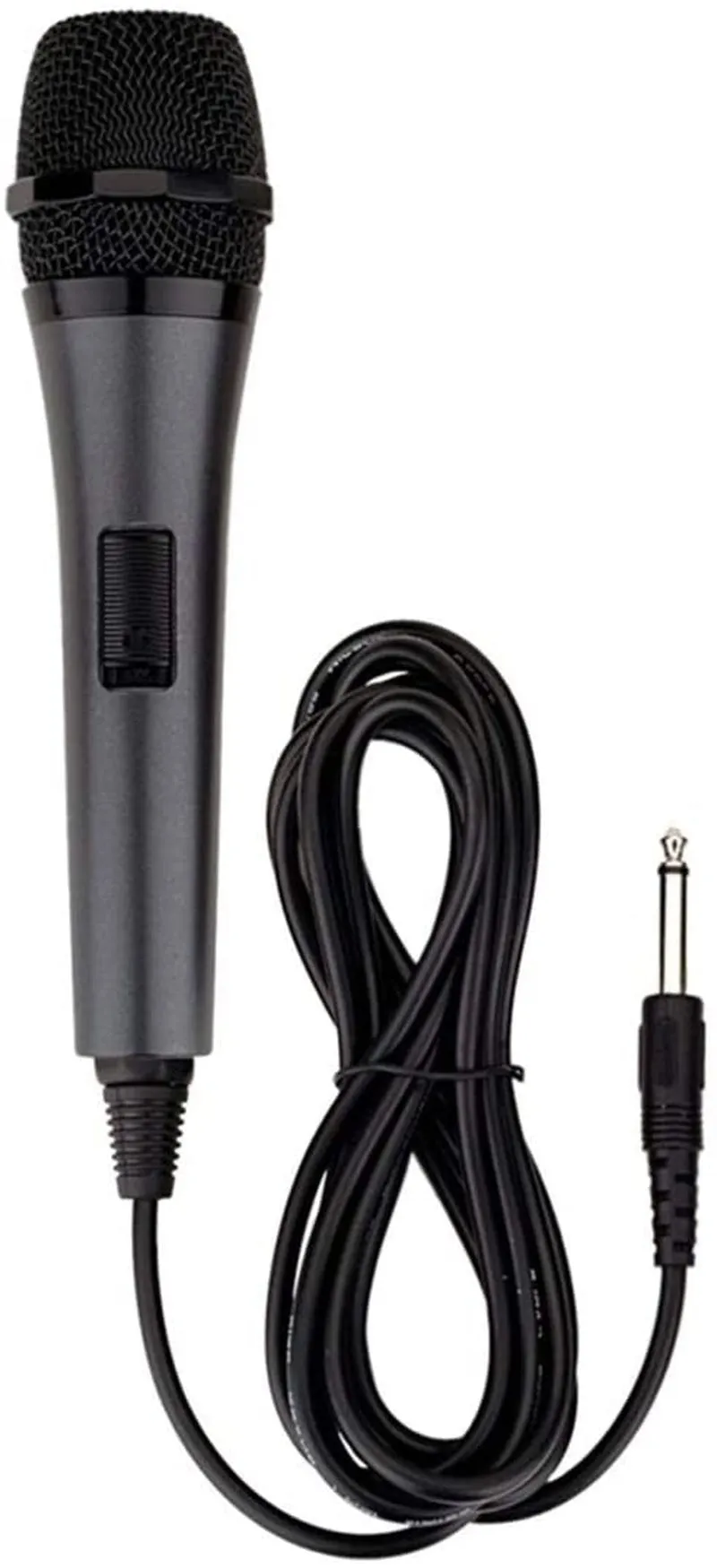 Singing Machine SMM-205 Unidirectional Dynamic Karaoke Microphone with 10 Ft. Cord, Black, One Size