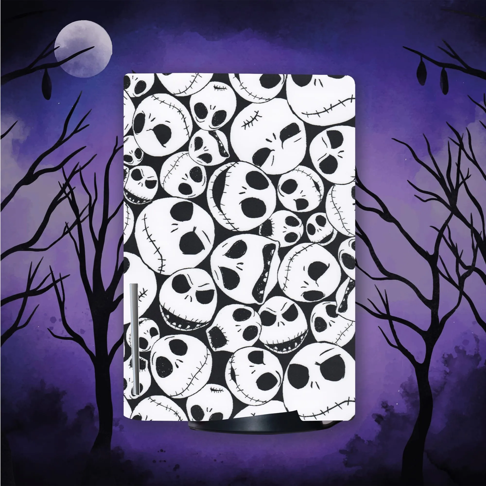 Skull PS5 Skin | Halloween Gothic Vinyl Cover Wrap Sticker