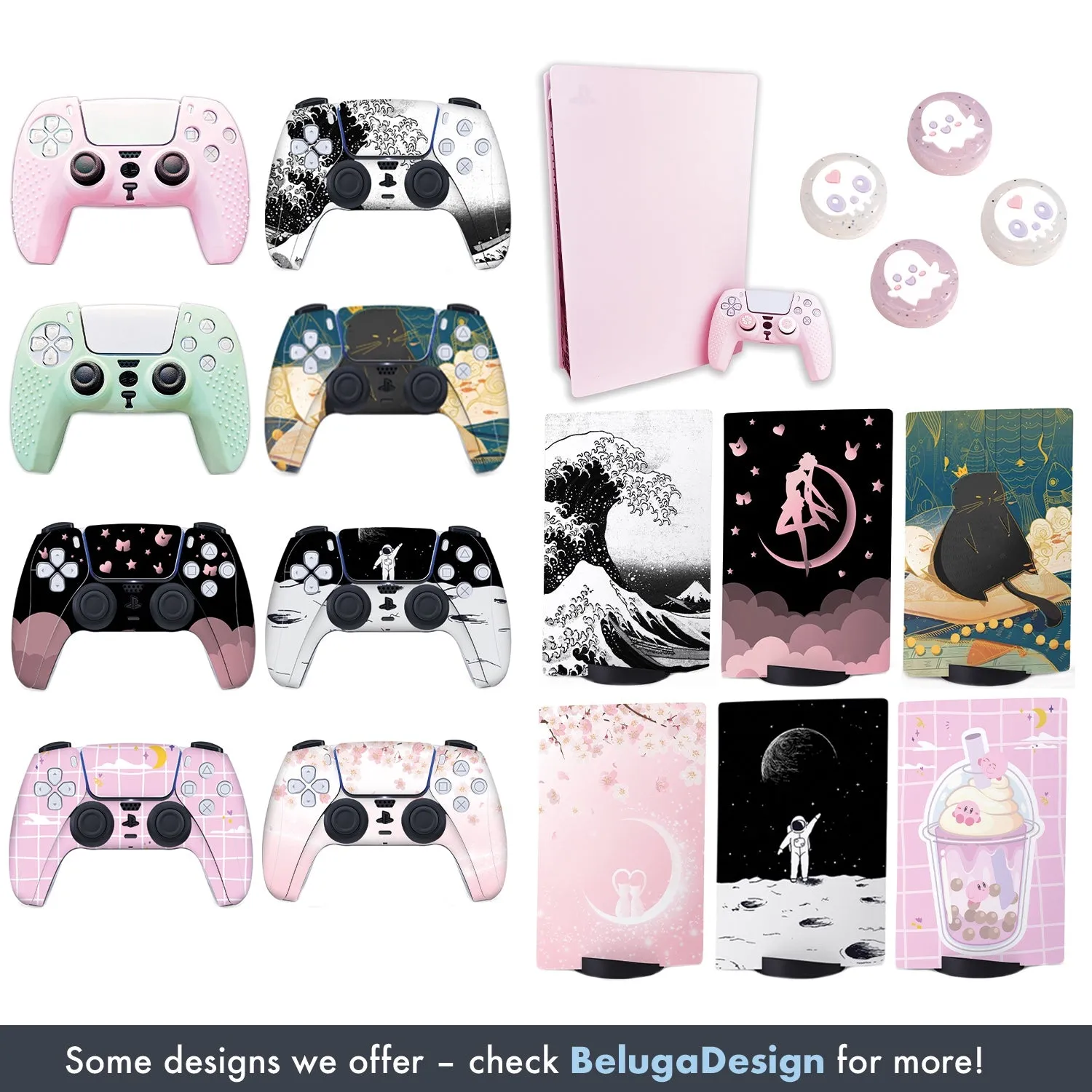 Skull PS5 Skin | Halloween Gothic Vinyl Cover Wrap Sticker