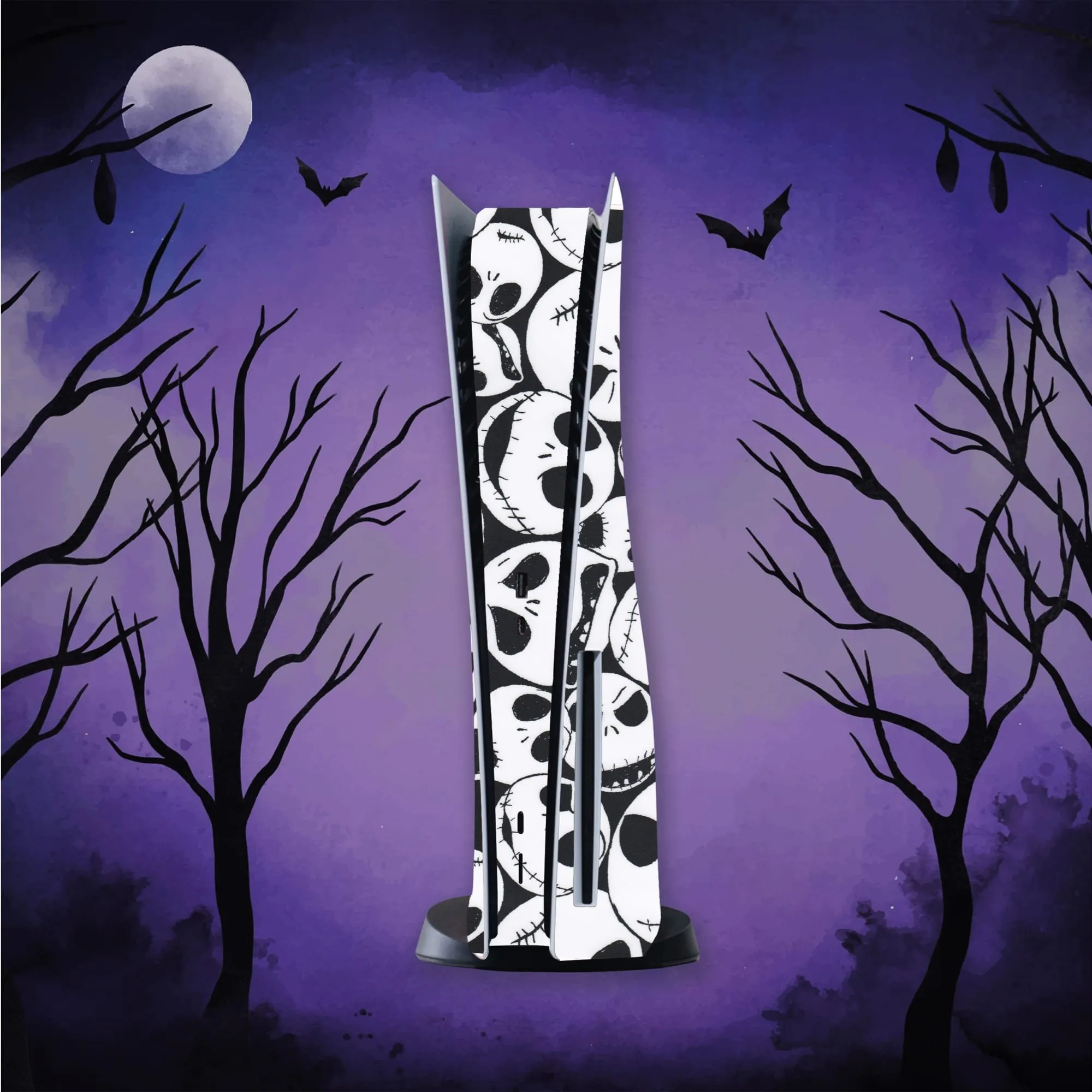 Skull PS5 Skin | Halloween Gothic Vinyl Cover Wrap Sticker