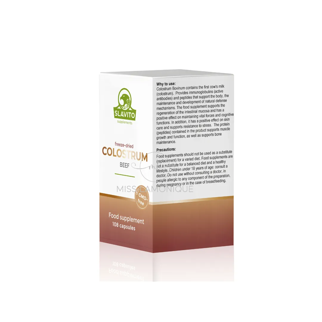 SLAVITO Freeze-dried beef colostrum, in capsules - recommended by Dr H. Czerniak