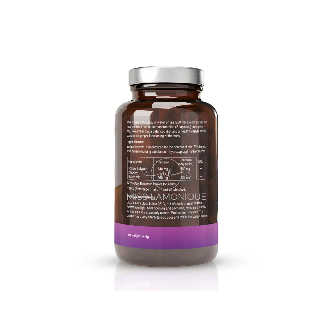 SLAVITO Sodium Butyrate - dietary supplement in capsules - recommended by Dr H. Czerniak